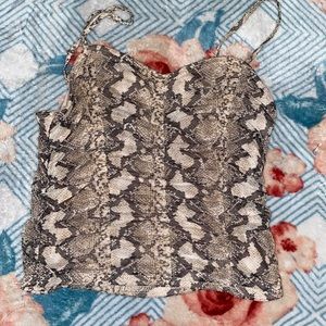 Snake print top